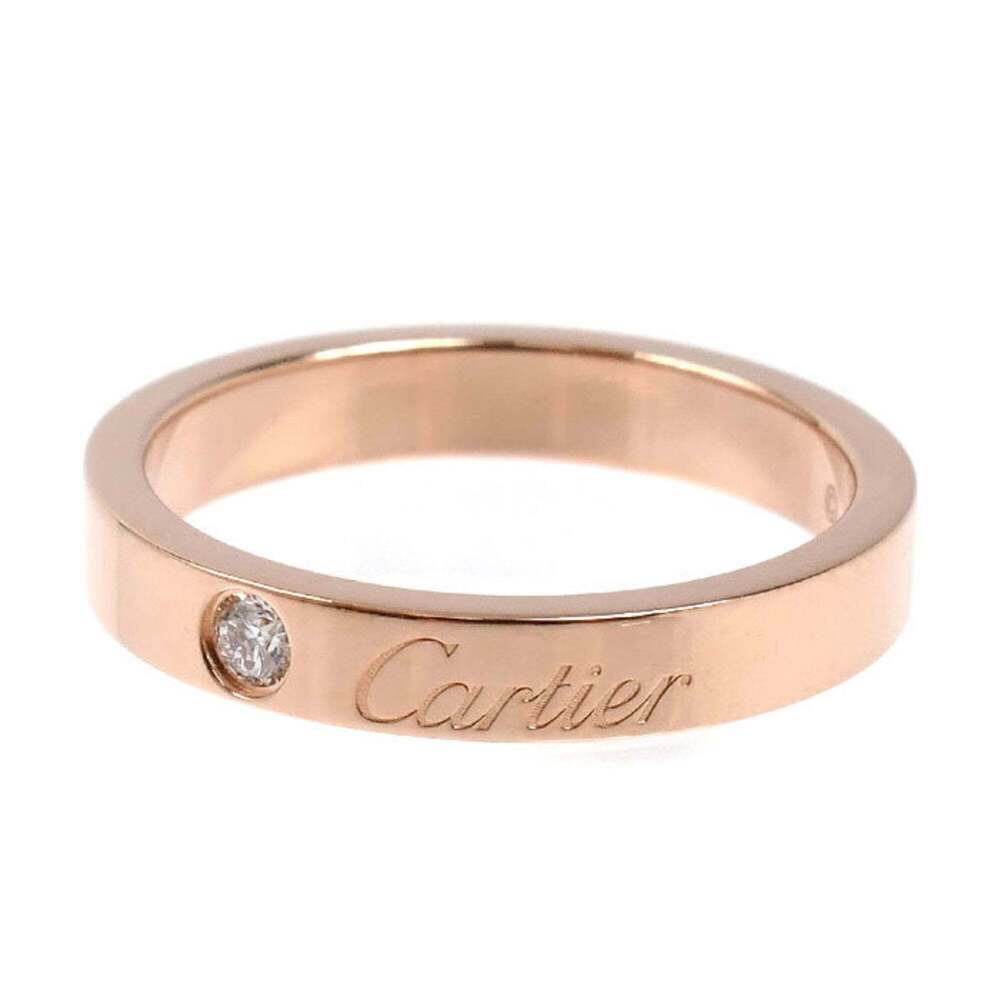 CARTIER 18k Gold Diamond Ring - Picture 3 of 7